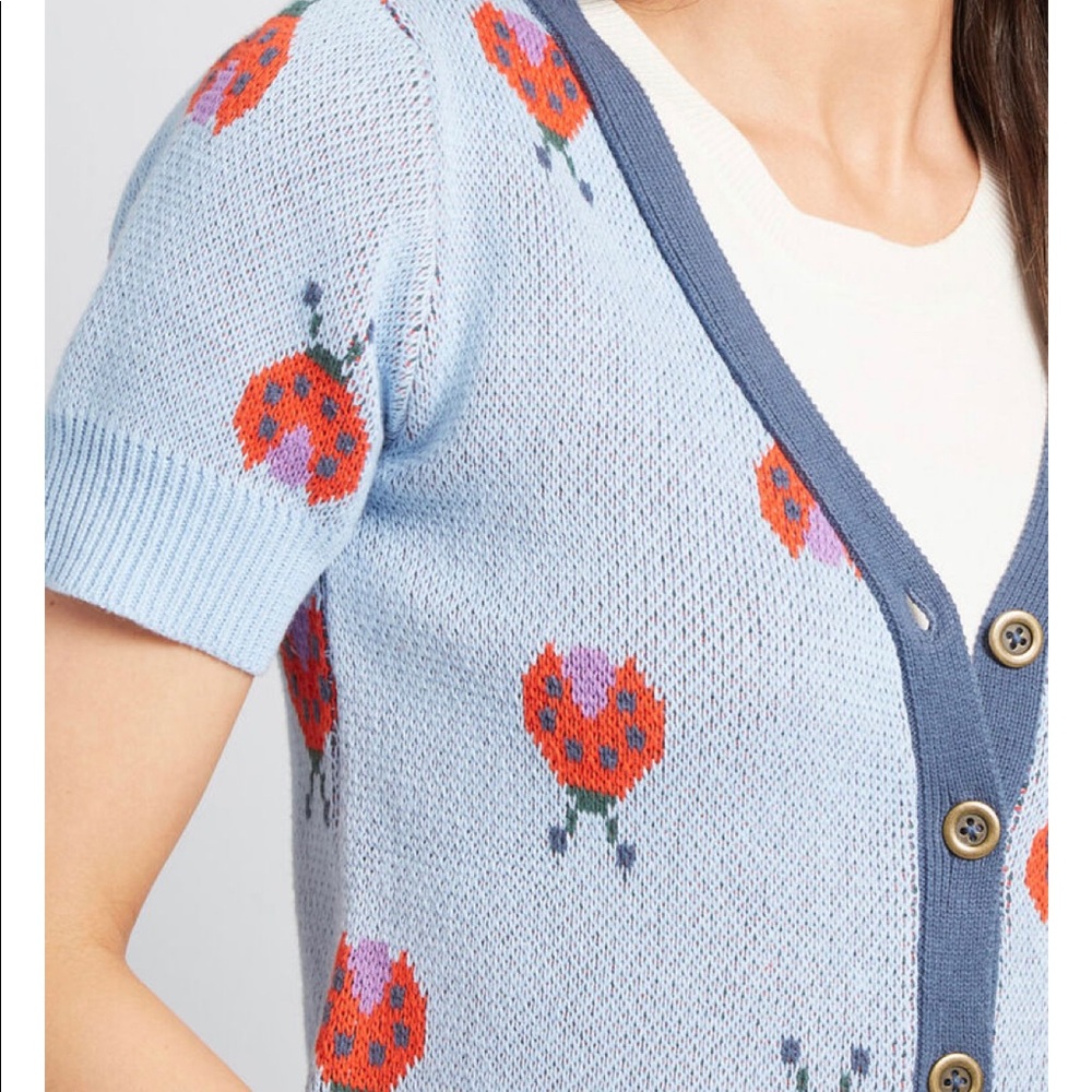 Modcloth Ladybug Cardigan